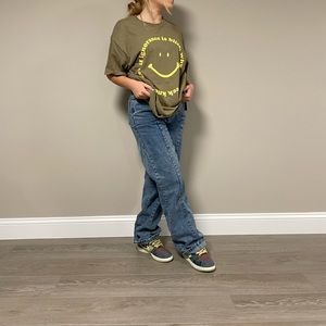 PLT baggy blue jeans